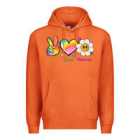 Carrot peace love happiness Premium Hoodie - NancyCooperArtShop
