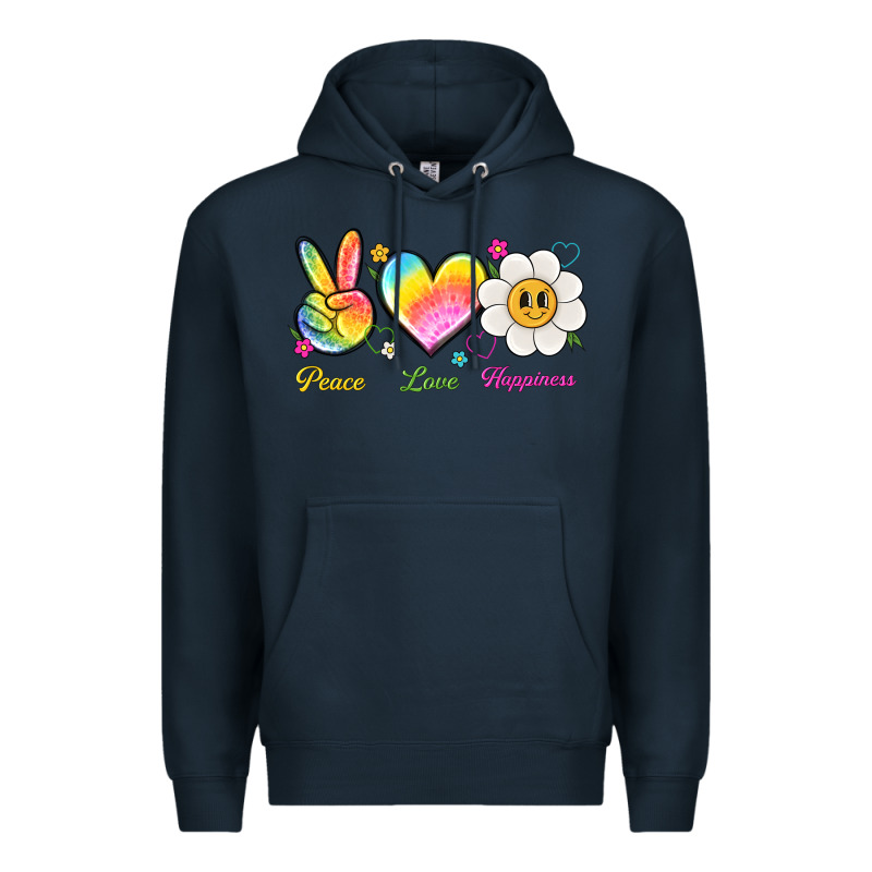 Peace Love Happiness Premium Hoodie by NancyCooperArtShop | Teevron
