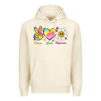 Tofu peace love happiness Premium Hoodie - NancyCooperArtShop