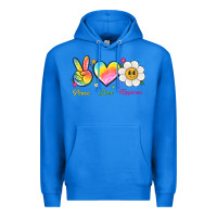 True Royal peace love happiness Premium Hoodie - NancyCooperArtShop