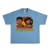 Juneteenth With Afro Black Kids Urban Heavy Tee | Teevron