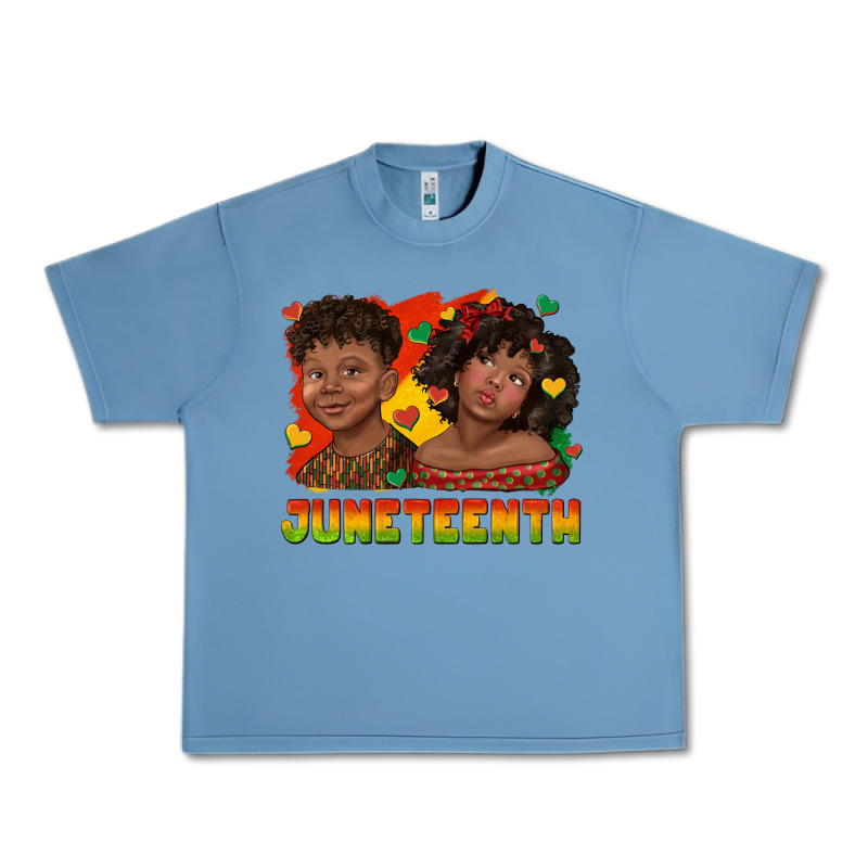 Juneteenth With Afro Black Kids Urban Heavy Tee by texasbilliewilder | Teevron