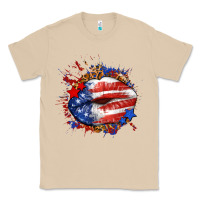 Mushroom Leopard American flag lips Classic Tee - Neo Western