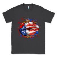 Smoke Leopard American flag lips Classic Tee - Neo Western