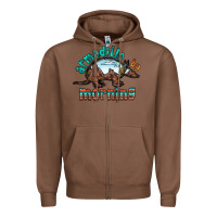Chestnut armadillo by morning Zipper Hoodie - RacoonDesign