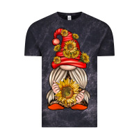 Cloud Black western gnome with sunflowers Vintage Tee - texasbilliewilder