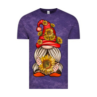Cloud Purple western gnome with sunflowers Vintage Tee - texasbilliewilder