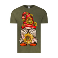 Vintage Olive western gnome with sunflowers Vintage Tee - texasbilliewilder