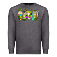 Charcoal Heather coffee cups Premium Sweatshirt - NancyCooperArtShop