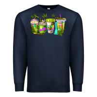 Navy coffee cups Premium Sweatshirt - NancyCooperArtShop