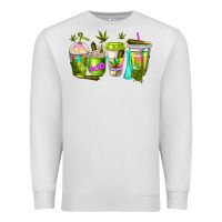 Oatmeal Heather coffee cups Premium Sweatshirt - NancyCooperArtShop