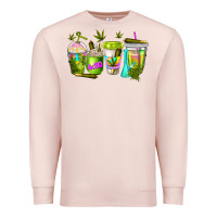 Pale Pink coffee cups Premium Sweatshirt - NancyCooperArtShop