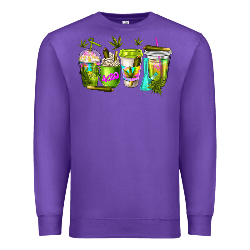 Coffee Cups Premium Sweatshirt by NancyCooperArtShop | Teevron