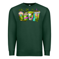 Sports Green coffee cups Premium Sweatshirt - NancyCooperArtShop