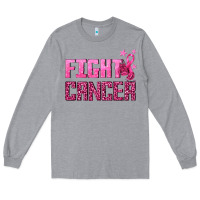 Heather Grey Fight Cancer Long Sleeve Tee - texasbilliewilder