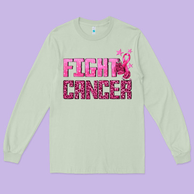 Fight Cancer Long Sleeve Tee Designed By Texasbilliewilder