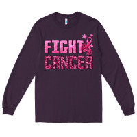 Plum Fight Cancer Long Sleeve Tee - texasbilliewilder