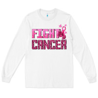 White Fight Cancer Long Sleeve Tee - texasbilliewilder