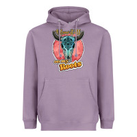 Lavender blame it all on my roots bull skull black Heavyweight Hoodie - JahusDesignShop