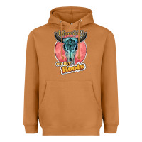 Meerkat blame it all on my roots bull skull black Heavyweight Hoodie - JahusDesignShop