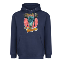 Navy blame it all on my roots bull skull black Heavyweight Hoodie - JahusDesignShop