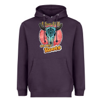 Plum blame it all on my roots bull skull black Heavyweight Hoodie - JahusDesignShop