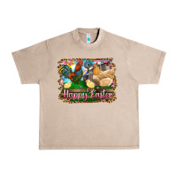 French Oak happy easter rooster chicken and chick Urban Heavy Tee - RanaPortraitStore