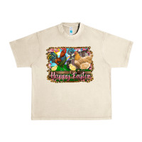 Sandshell happy easter rooster chicken and chick Urban Heavy Tee - RanaPortraitStore