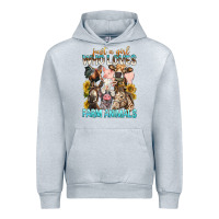 Heather Grey Just A Girl Who Loves Farm Animals Urban Hoodie - BundleAndBundleShop