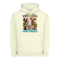 Pigment Pistachio Just A Girl Who Loves Farm Animals Urban Hoodie - BundleAndBundleShop