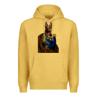 Antique Gold Pet Portraits, Custom Pet Portraits, Renaissance Pet Portraits, Custom Premium Hoodie - RanaPortraitStore