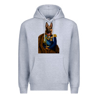 Heather Grey Pet Portraits, Custom Pet Portraits, Renaissance Pet Portraits, Custom Premium Hoodie - RanaPortraitStore