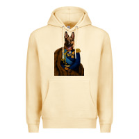 Pina Colada Pet Portraits, Custom Pet Portraits, Renaissance Pet Portraits, Custom Premium Hoodie - RanaPortraitStore
