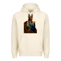 Tofu Pet Portraits, Custom Pet Portraits, Renaissance Pet Portraits, Custom Premium Hoodie - RanaPortraitStore