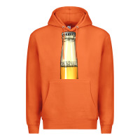 Carrot yellow beer bottle Premium Hoodie - AdoDesignShop