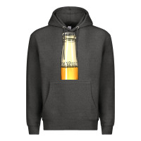 Charcoal Heather yellow beer bottle Premium Hoodie - AdoDesignShop