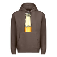 Coffee yellow beer bottle Premium Hoodie - AdoDesignShop