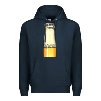 Navy yellow beer bottle Premium Hoodie - AdoDesignShop