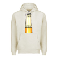 Oatmeal Heather yellow beer bottle Premium Hoodie - AdoDesignShop