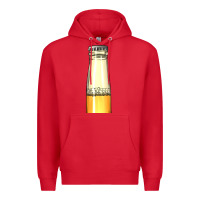 Red yellow beer bottle Premium Hoodie - AdoDesignShop