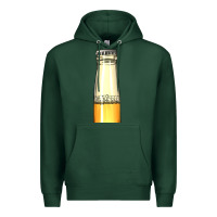 Sports Green yellow beer bottle Premium Hoodie - AdoDesignShop