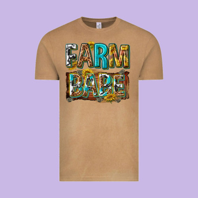 Western Farm Babe Vintage Tee Designed By Texasbilliewilder