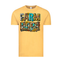 Vintage Mustard western farm babe Vintage Tee - texasbilliewilder