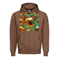 Chestnut desert horse seamless patern Zipper Hoodie - HRA Design Shop