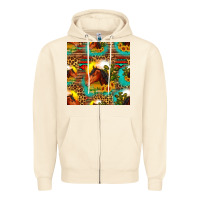 Sandshell desert horse seamless patern Zipper Hoodie - HRA Design Shop