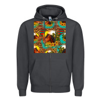 Smoke desert horse seamless patern Zipper Hoodie - HRA Design Shop