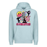 Blue Mist retro gymnastics Premium Hoodie - MaliasSmallBusiness