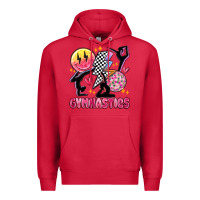 Cardinal retro gymnastics Premium Hoodie - MaliasSmallBusiness
