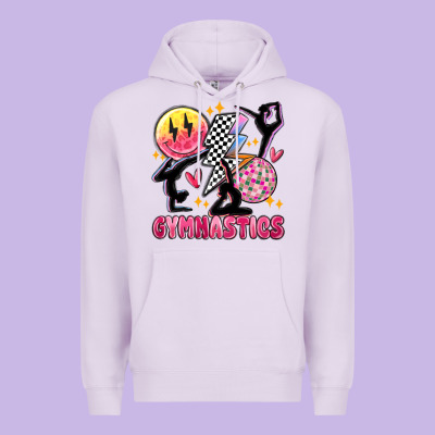 Retro Gymnastics Premium Hoodie Designed By Maliassmallbusiness