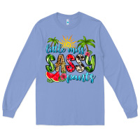 Colony Blue little miss sassy pants Long Sleeve Tee - Zillion Design Studio